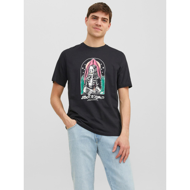 T-shirt afterlife motif squelette noir homme - Jack & Jones