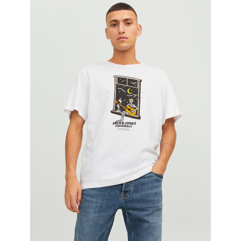 T-shirt afterlife motif squelette blanc homme - Jack & Jones