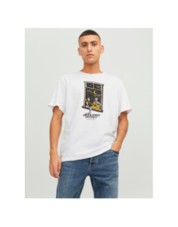 T-shirt afterlife motif squelette blanc homme - Jack & Jones