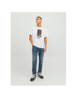 T-shirt afterlife motif squelette blanc homme - Jack & Jones