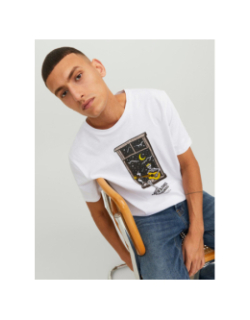 T-shirt afterlife motif squelette blanc homme - Jack & Jones