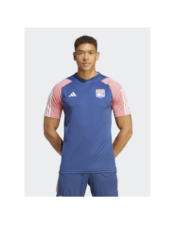 Maillot de football OL training rose bleu - Adidas