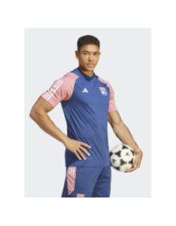 Maillot de football OL training rose bleu - Adidas