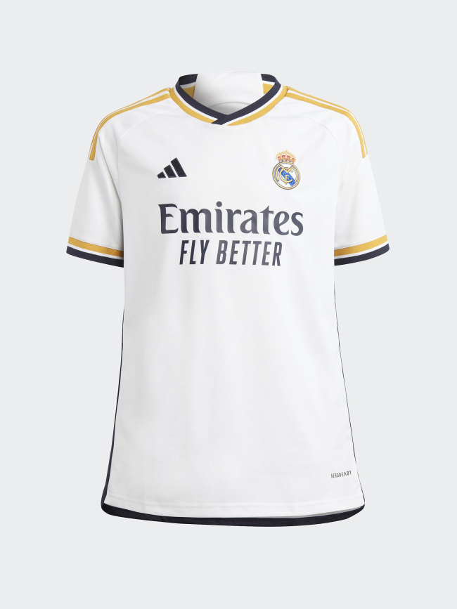 Maillot de football real madrid or blanc homme - Adidas