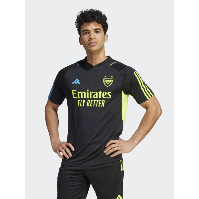 T-shirt de football arsenal fluo noir homme - Adidas