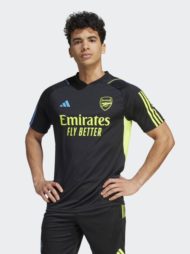 T-shirt de football arsenal fluo noir homme - Adidas