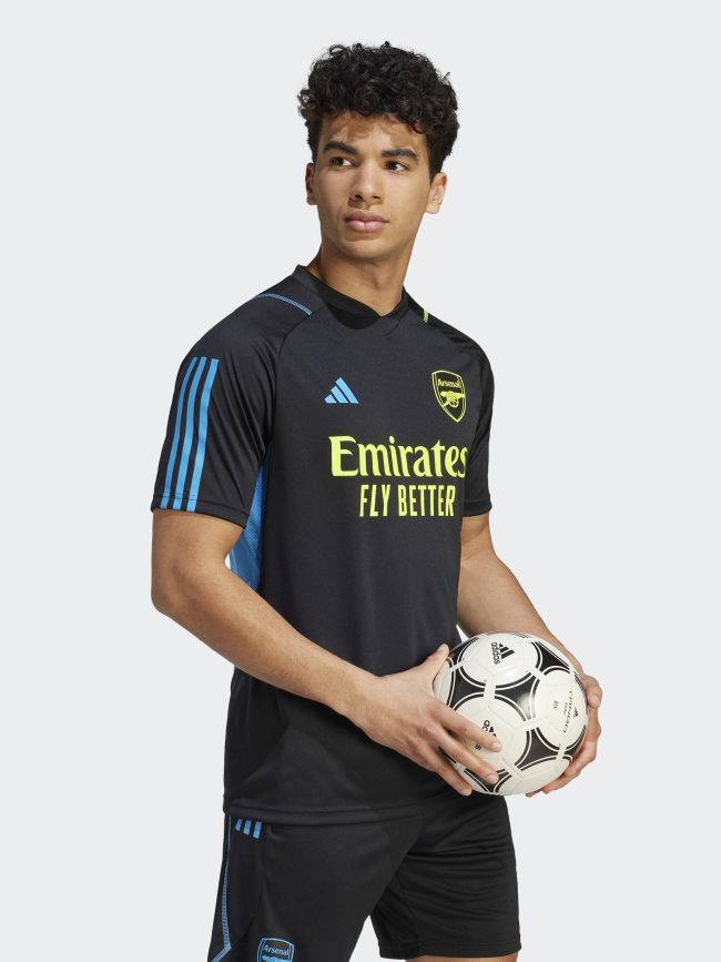 T-shirt de football arsenal fluo noir homme - Adidas