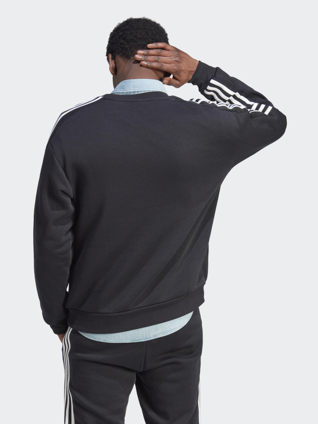 Sweat 3s fl basique logo brodé noir homme - Adidas