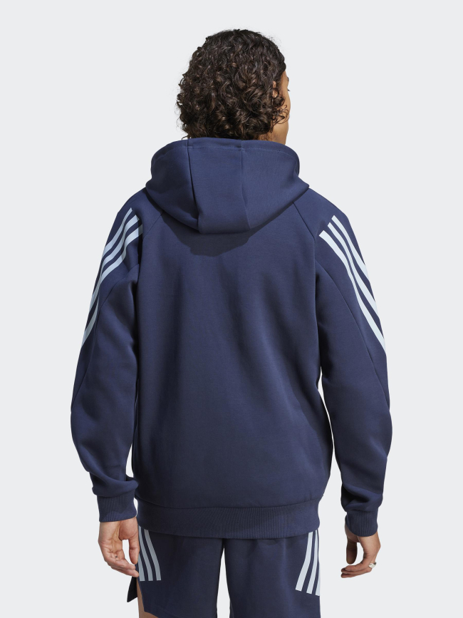 Sweat zippé future icons bleu marine homme - Adidas