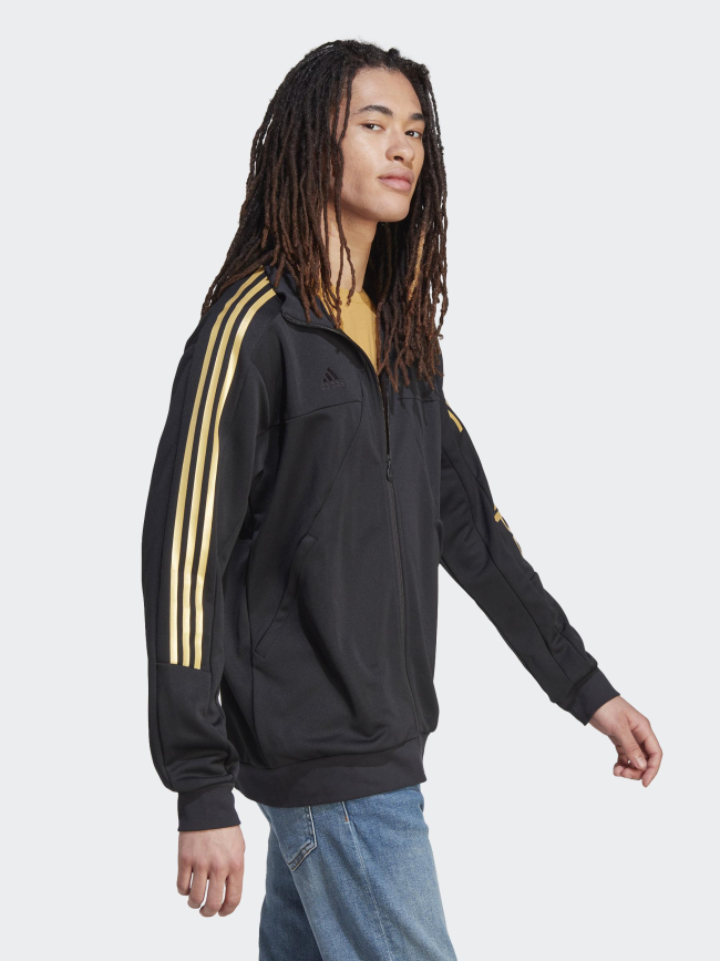 Sweat zippé tiro wm bandes dorées noir homme - Adidas