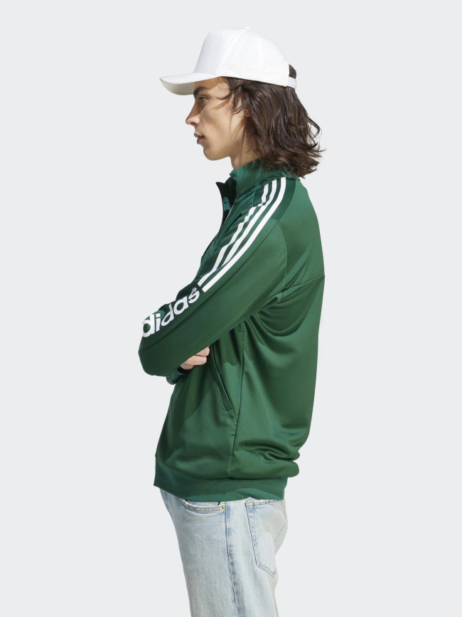 Sweat zippé tiro wm blanc vert forêt homme - Adidas