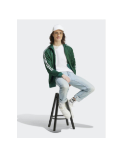 Sweat zippé tiro wm blanc vert forêt homme - Adidas