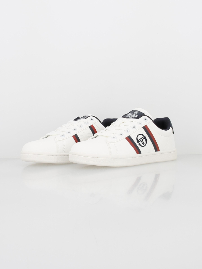 Baskets basses nizza flag bleu blanc enfant - Sergio Tacchini