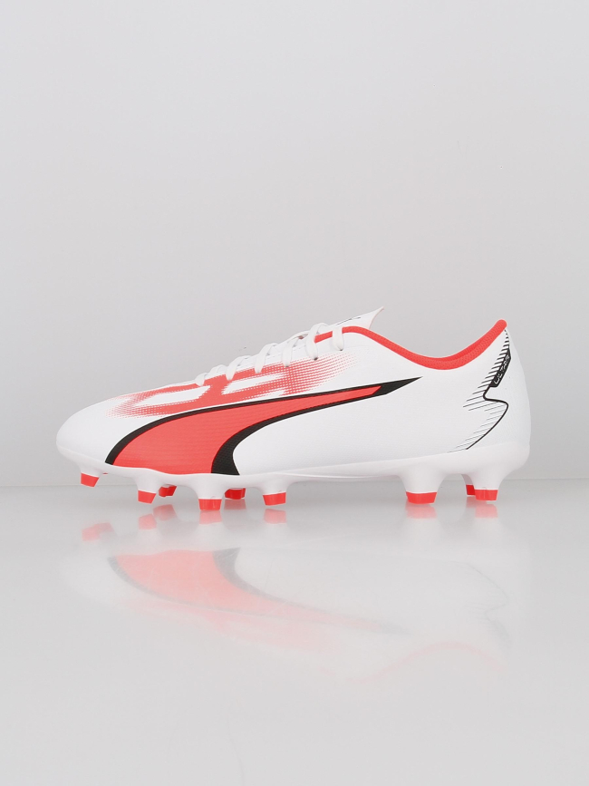 Chaussures de football ultra play FG/AG blanc homme - Puma