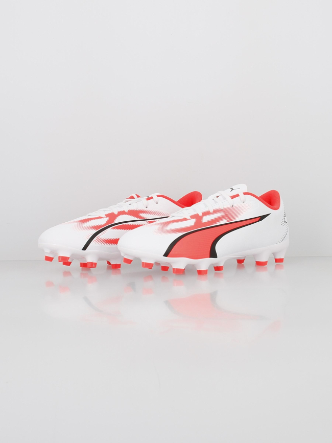 Chaussures de football ultra play FG/AG blanc homme - Puma