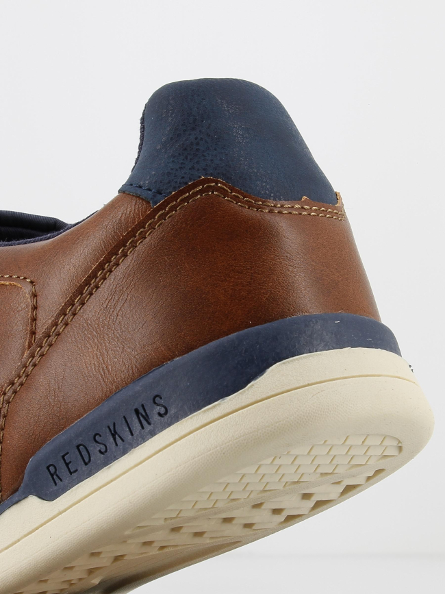 Baskets simili-cuir loisir aurore marron homme - Redskins