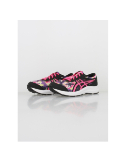 Chaussures de running contend 8 print gs noir fille - Asics