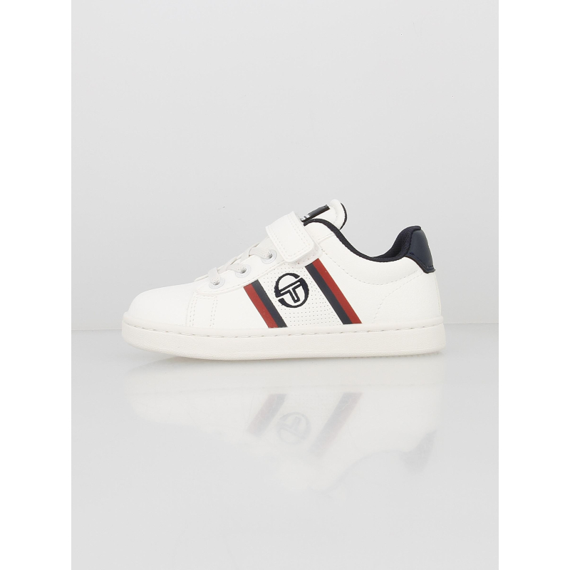 Baskets basses nizza flag blanc enfant - Sergio Tacchini