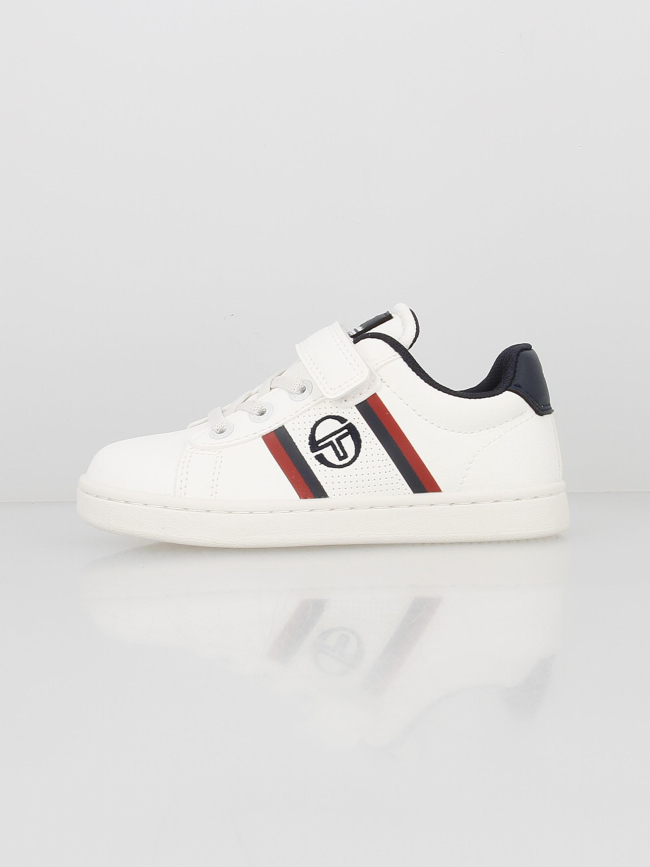 Baskets basses nizza flag blanc enfant - Sergio Tacchini