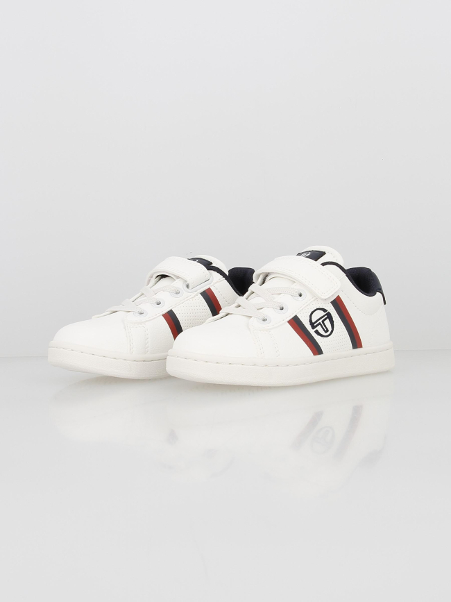 Baskets basses nizza flag blanc enfant - Sergio Tacchini