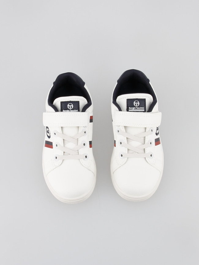 Baskets basses nizza flag blanc enfant - Sergio Tacchini