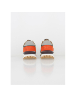 Baskets multicolore kaki beige orange homme - Teddy Smith