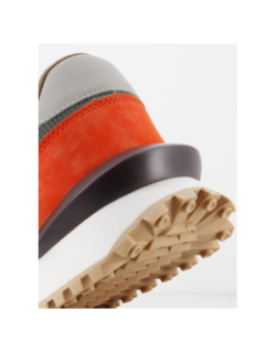 Baskets multicolore kaki beige orange homme - Teddy Smith