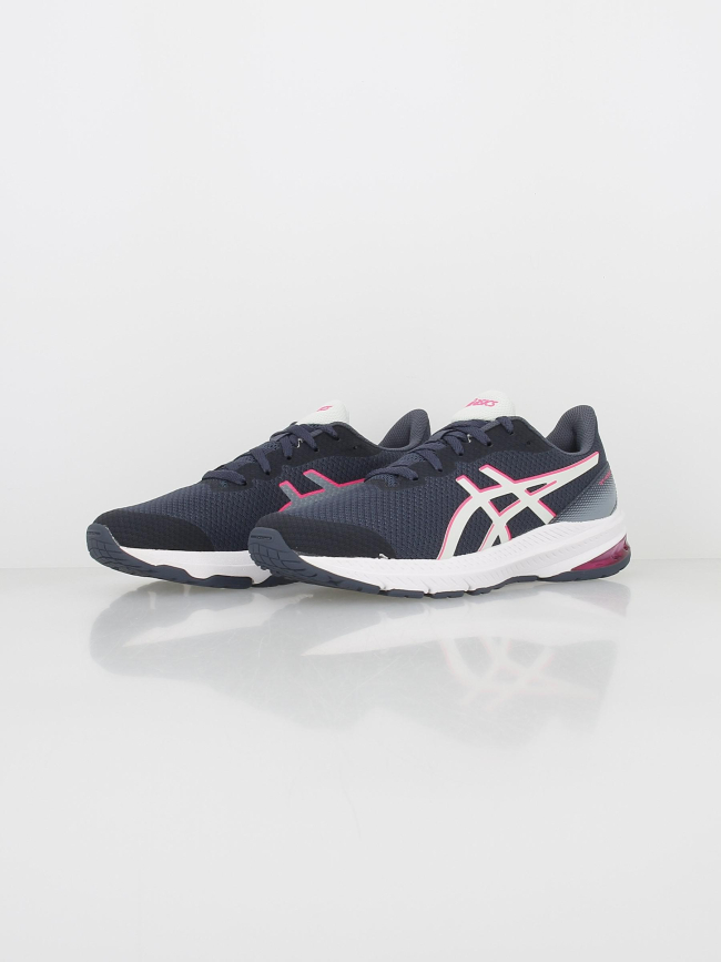 Chaussures de running GT-1000 12 gs bleu rose enfant - Asics