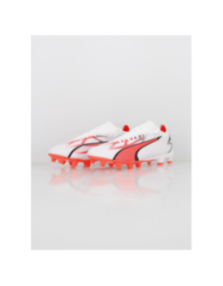 Chaussures de football ultra match FG/AG blanc homme - Puma