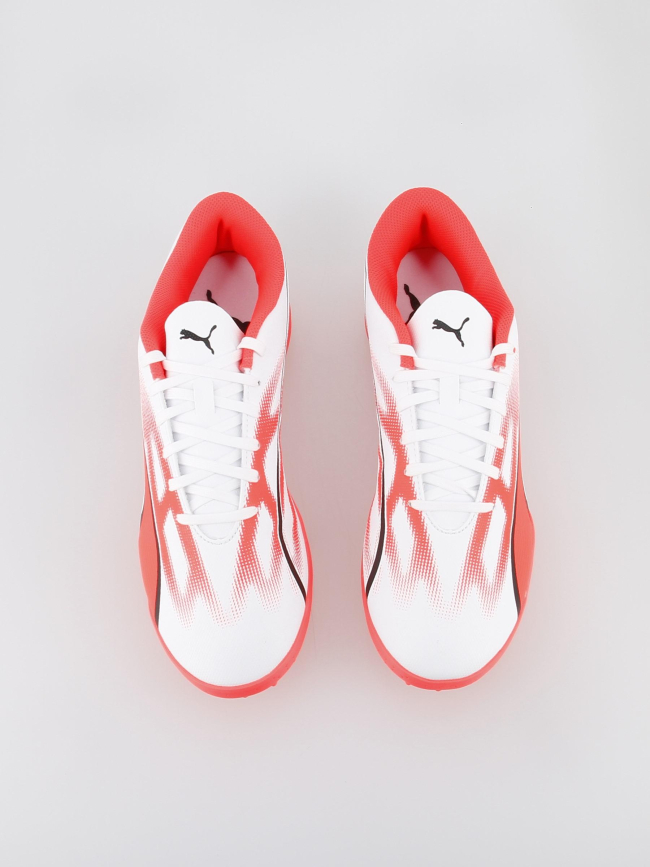 Chaussures de football ultra play tt blanc rouge homme - Puma