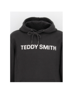 Sweat à capuche david logo basique noir homme - Teddy Smith