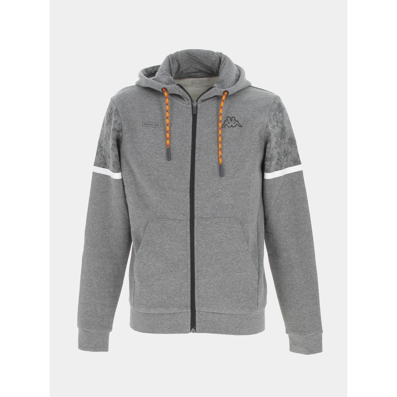 Sweat zippé genzo graphik gris homme - Kappa