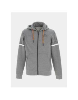 Sweat zippé genzo graphik gris homme - Kappa