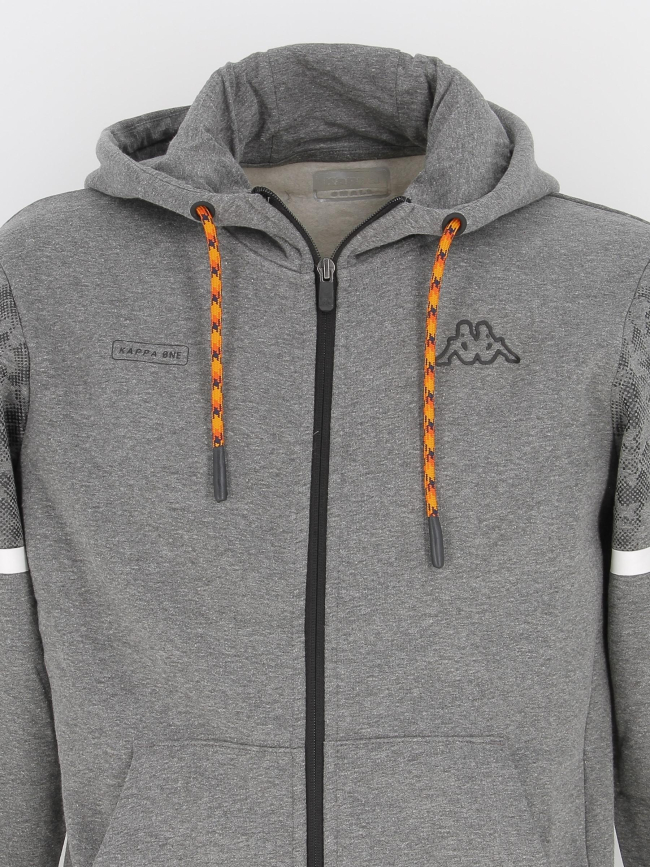 Sweat zippé genzo graphik gris homme - Kappa