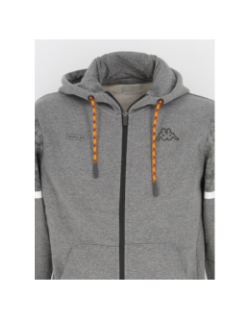 Sweat zippé genzo graphik gris homme - Kappa