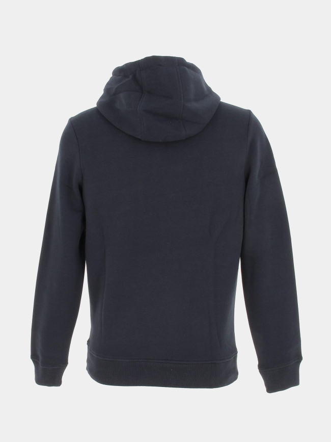 Sweat à capuche logo brodé bleu marine homme - Sunvalley