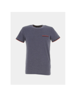 T-shirt avec poche cousue bleu marine homme - Sunvalley