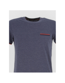 T-shirt avec poche cousue bleu marine homme - Sunvalley