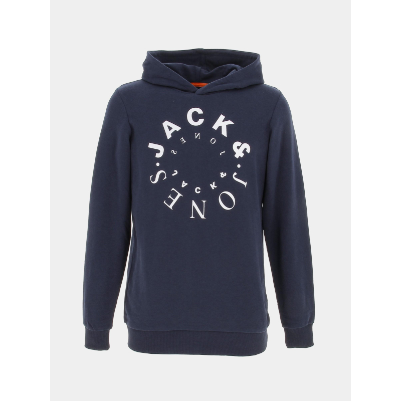 Sweat à capuche warrior bleu marine enfant - Jack & Jones