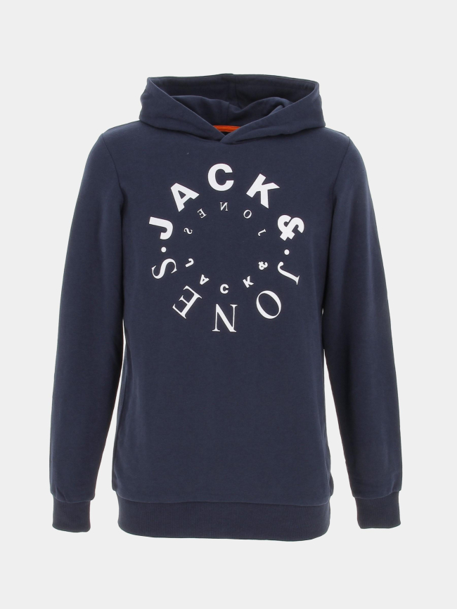 Sweat à capuche warrior bleu marine enfant - Jack & Jones