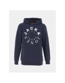 Sweat à capuche warrior bleu marine enfant - Jack & Jones