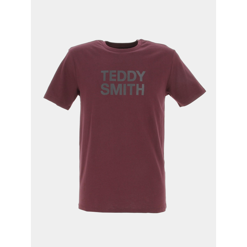 T-shirt ticlass basic bordeaux homme - Teddy Smith