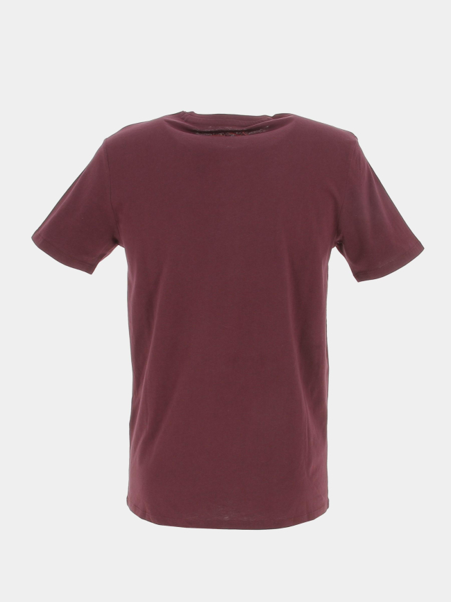 T-shirt ticlass basic bordeaux homme - Teddy Smith