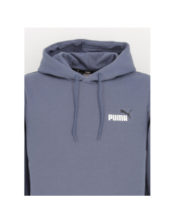 Sweat à capuche essential logo basique bleu homme - Puma