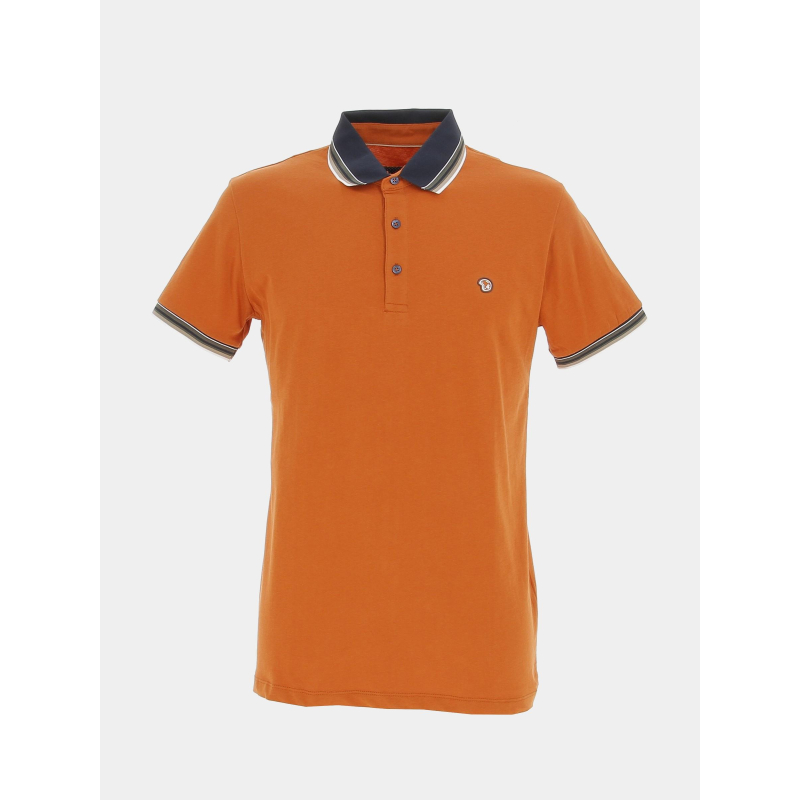 Polo manches courtes classic orange homme - Benson & Cherry