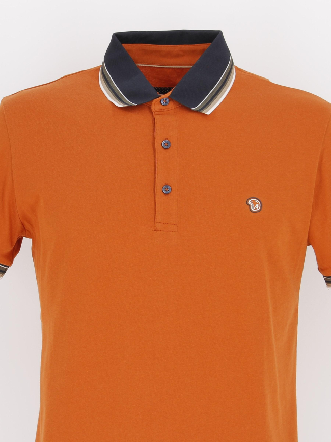 Polo manches courtes classic orange homme - Benson & Cherry