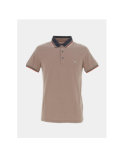 Polo manches courtes classic taupe homme - Benson & Cherry