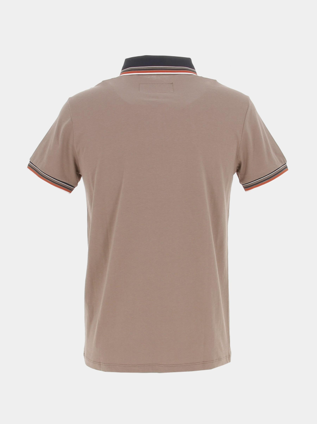 Polo manches courtes classic taupe homme - Benson & Cherry