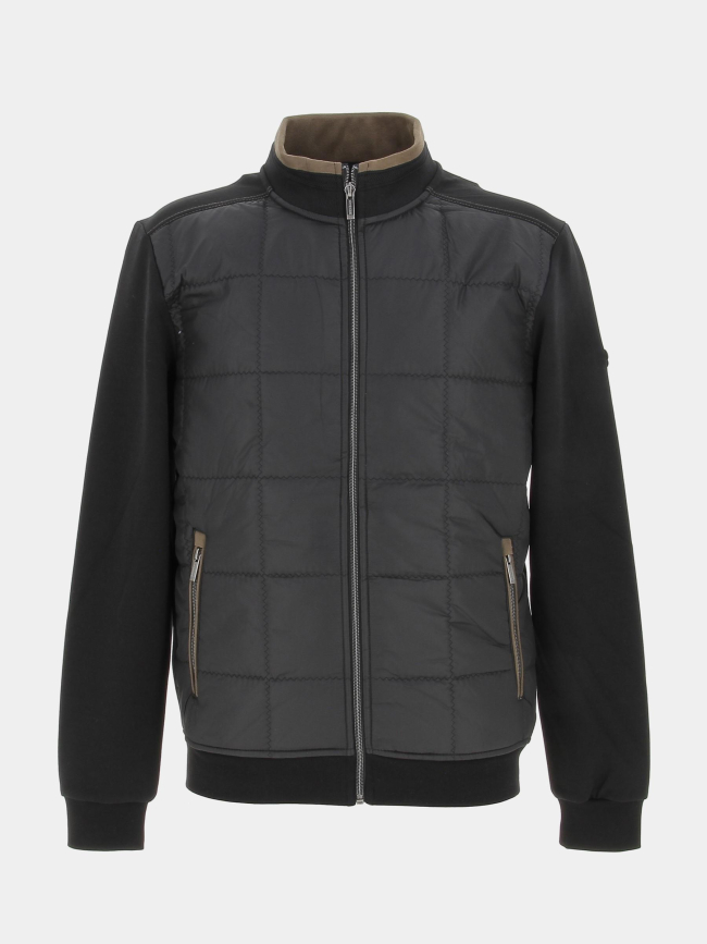 Veste légère sweat matelassé noir homme - Benson & Cherry