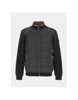 Veste légère sweat matelassé noir homme - Benson & Cherry